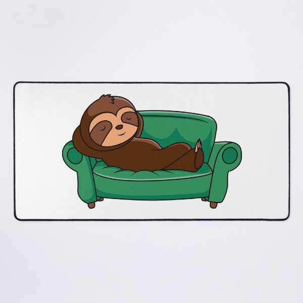 Item preview, Sloths Just Wanna Relax And Chill Out On Green Couch designed and sold by thespecialtyhub.