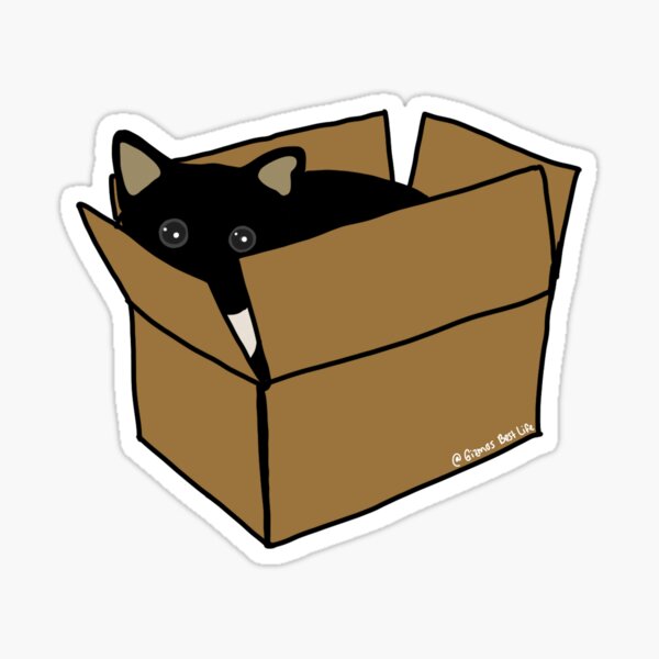 Miniature Shipping Box Flake Sticker Set - Cat Supply – GiantRobotStore