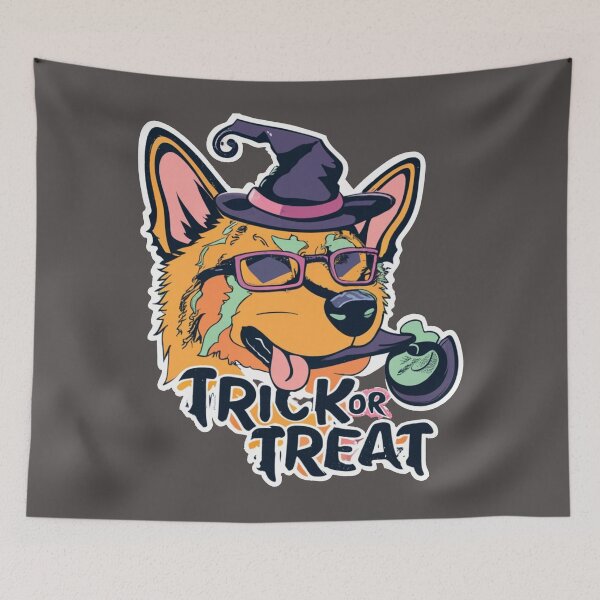 Item preview, Trick or Treat with dog. designed and sold by Muunin.