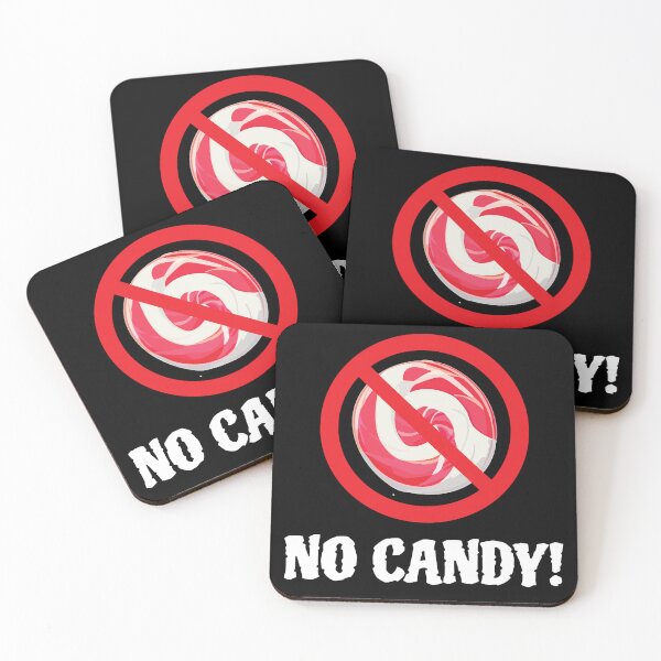 Item preview, No candy for Halloween. White font version. designed and sold by twisted-dot.
