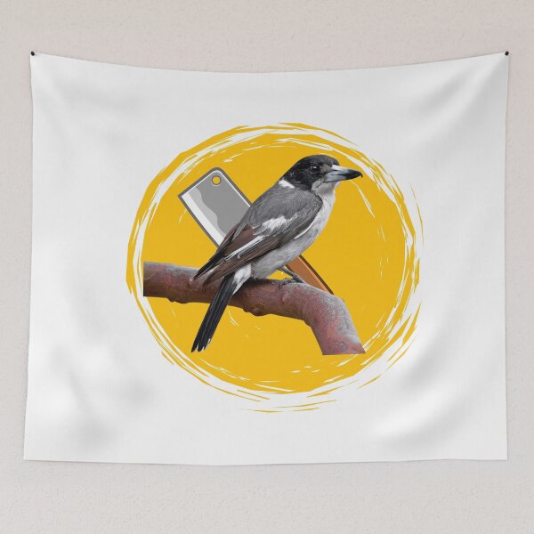 Item preview, Adult Pied Butcherbird Australian  designed and sold by TenOversix.