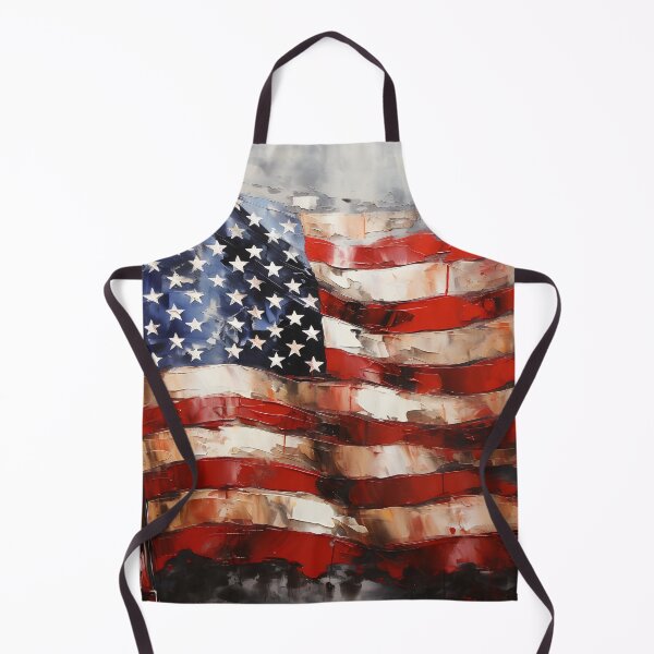 Item preview, american flag oil painting print designed and sold by dcrc.