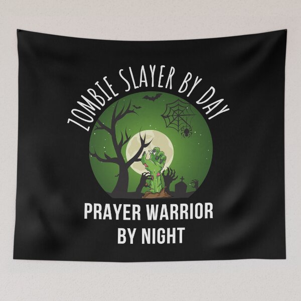 Item preview, Zombie slayer by day Christian Halloween design designed and sold by 29Bumblebee.