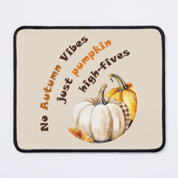 Item preview, No Autumn Vibes, Just Pumpkin High-Fives - watercolor pumpkin Duo of Delight designed and sold by EmeraldeaDesign.