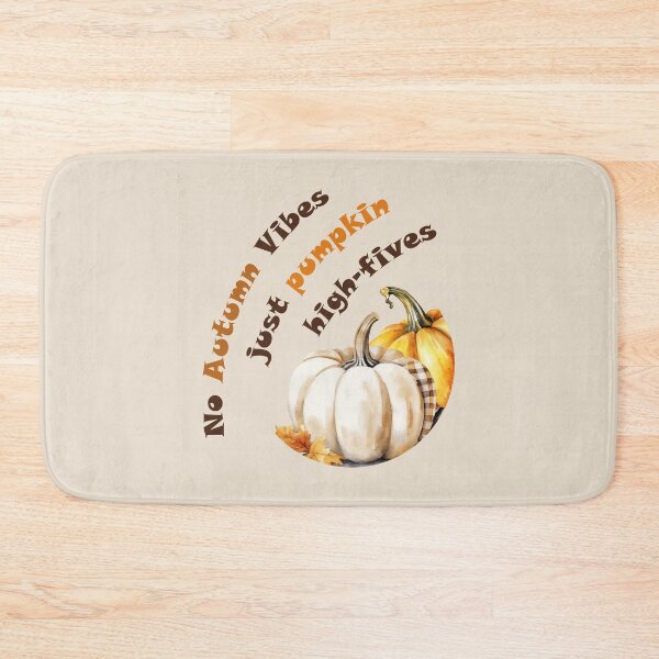 Item preview, No Autumn Vibes, Just Pumpkin High-Fives - watercolor pumpkin Duo of Delight designed and sold by EmeraldeaDesign.