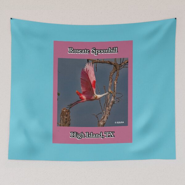 Item preview, Give Someone You Love The Bird: Roseate Spoonbill, High Island Rookery At Claybottom Pond, High Island, Texas. designed and sold by MoreEZUSA-Here.