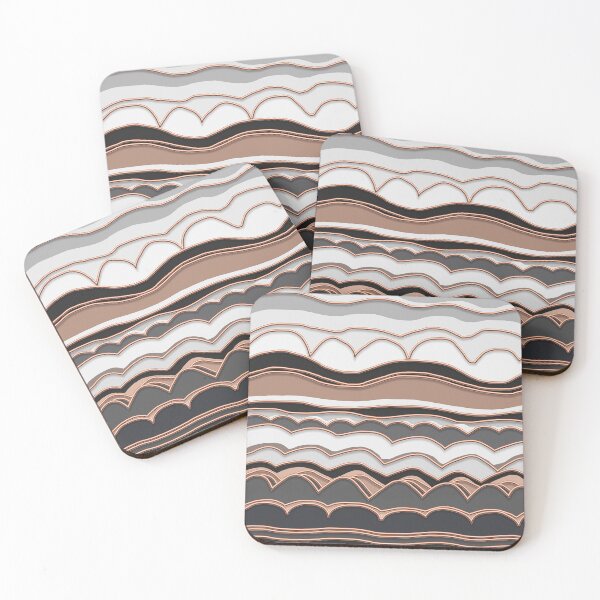 Item preview, Minimalist Copper Flow – Abstract Pattern designed and sold by Robin Jensen.