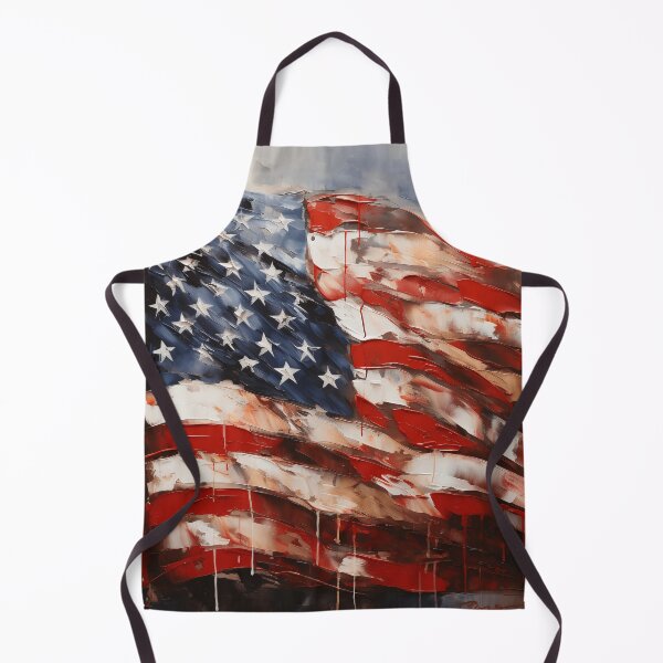 Item preview, american flag oil painting print designed and sold by dcrc.