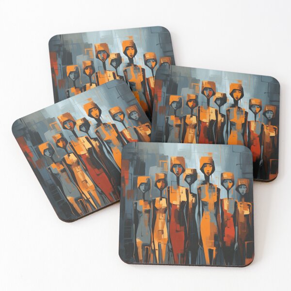Item preview, A Group of Women Abstract Art designed and sold by StudioRedKoala.