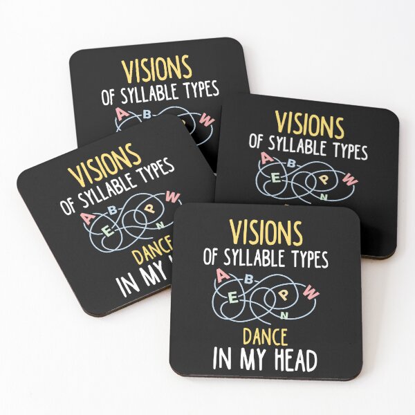 Item preview, Visions Of Syllable Types Dance In My Head Dyslexia Teacher Gift designed and sold by TMelonShop.