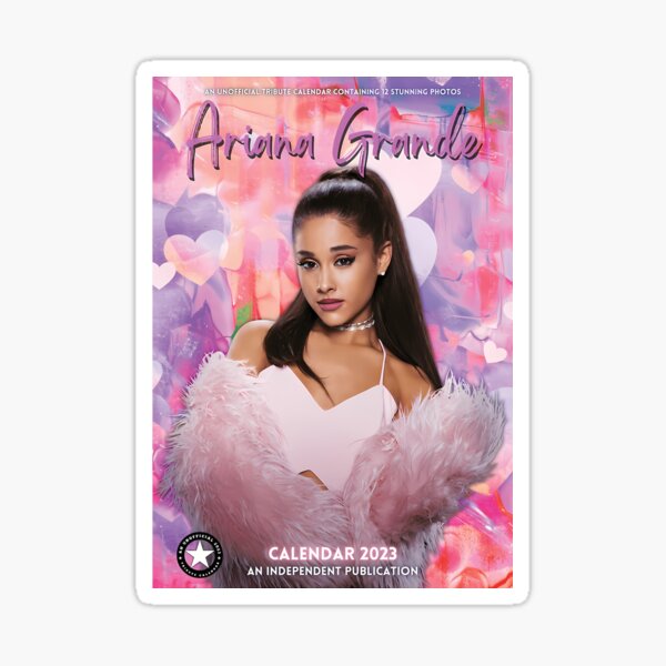 Ariana Grande with Pink Bow Sticker - Sticker Mania