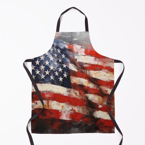Item preview, american flag oil painting print designed and sold by dcrc.