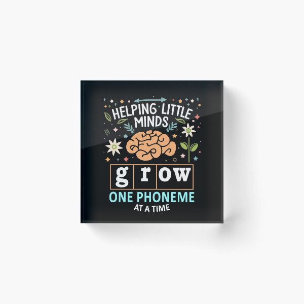 Item preview, Helping Little Minds Grow One Phoneme At A Time Dyslexia Gift designed and sold by TMelonShop.