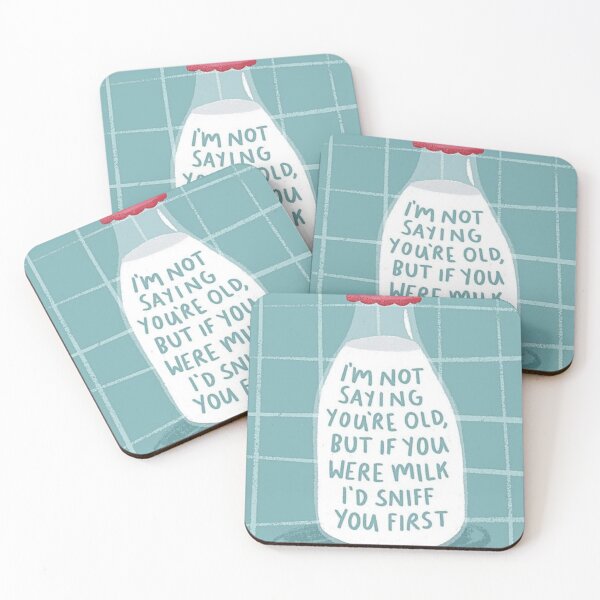 Item preview, Milk Birthday Card, I'm not saying you're old, Birthday card for friend, Funny Birthday Card, Sarcastic Birthday Card designed and sold by peachcakecanvas.
