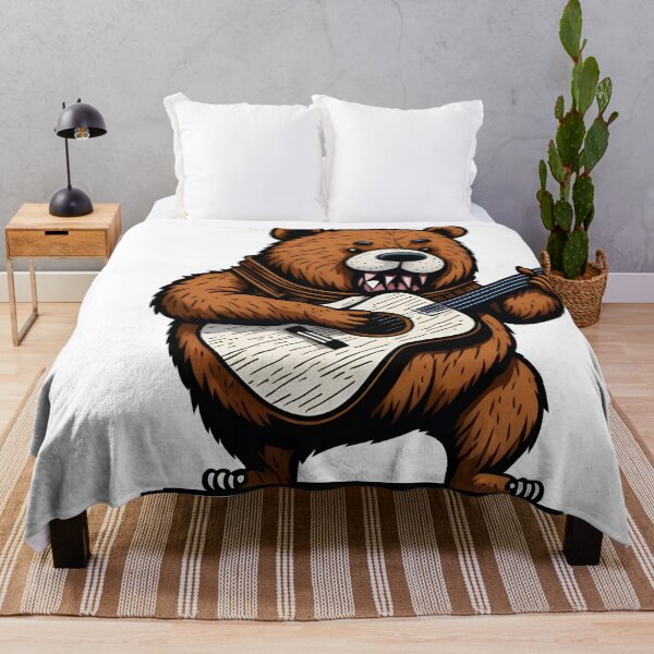 Item preview, Oso tocando la guitarra en el Papel de los Guitaris de la Bear Band designed and sold by ratchawoot.