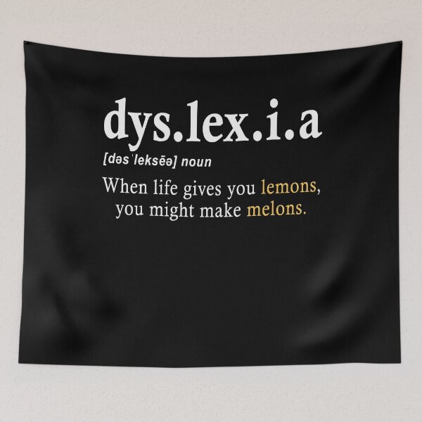 Item preview, Dyslexia When Life Gives You Melons You Might Make Lemons Gift designed and sold by TMelonShop.