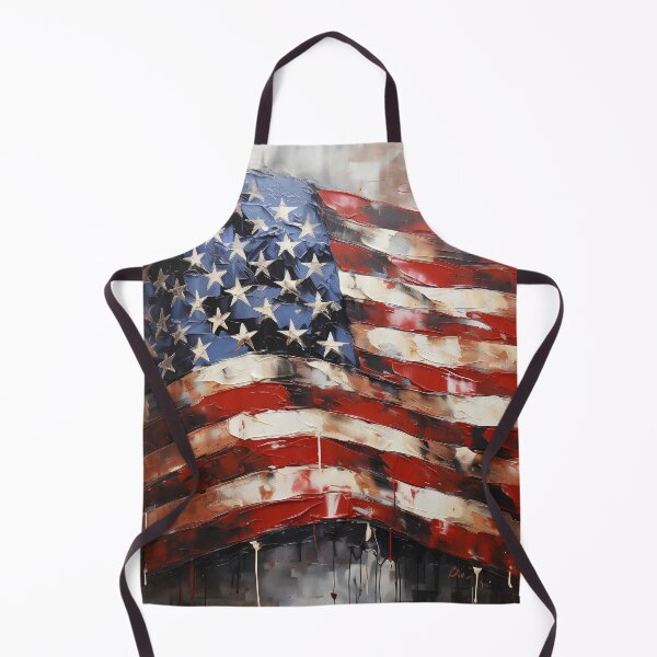 Item preview, american flag oil painting print designed and sold by dcrc.