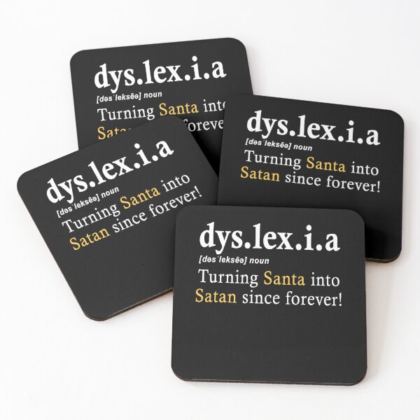 Item preview, Dyslexia Definition Turning Santa into Satan Since Forever Gift designed and sold by TMelonShop.