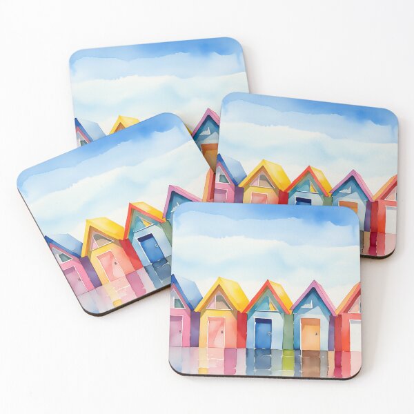 Item preview, Abstract Beach Huts designed and sold by John Novis.