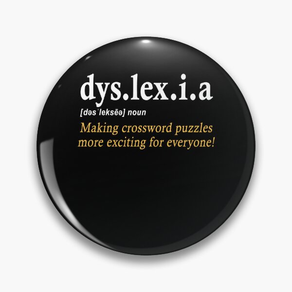 Item preview, Dyslexia Definition Making Crossword Puzzles More Exciting Gift designed and sold by TMelonShop.