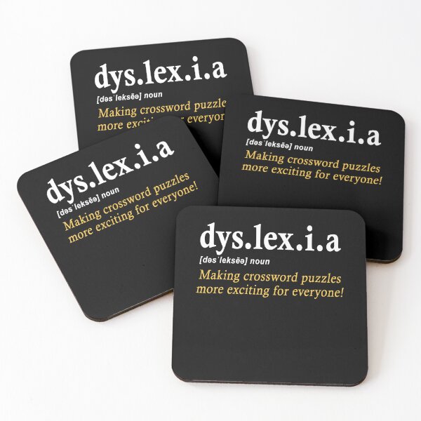 Item preview, Dyslexia Definition Making Crossword Puzzles More Exciting Gift designed and sold by TMelonShop.