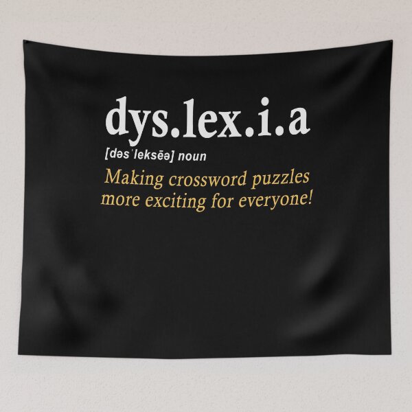 Item preview, Dyslexia Definition Making Crossword Puzzles More Exciting Gift designed and sold by TMelonShop.