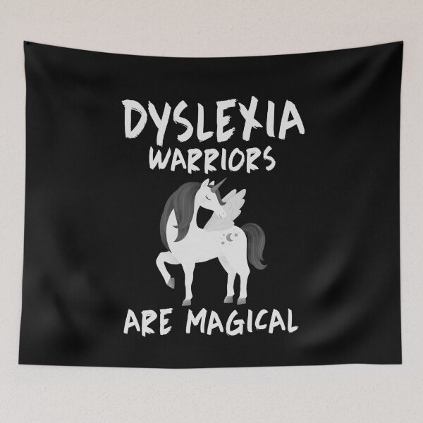 Item preview, Dyslexia Warriors Are Magical Funny Silver Unicorn Dyslexics Gift designed and sold by TMelonShop.