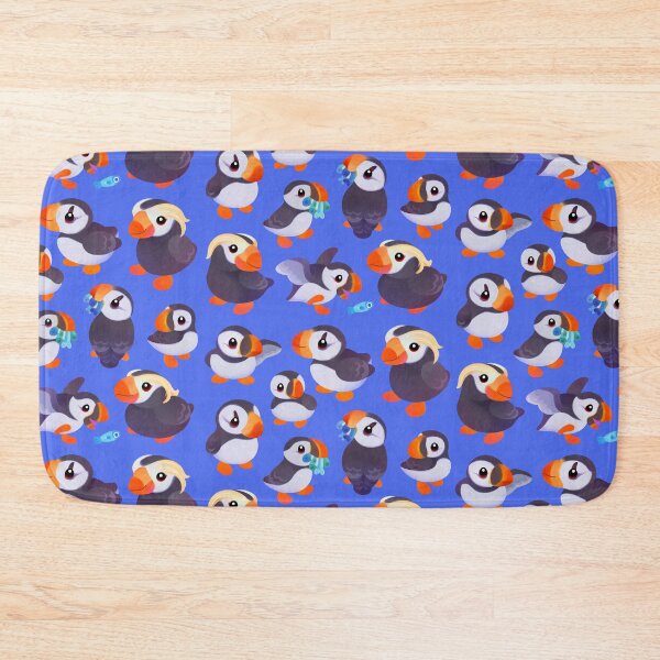 Item preview, Happy puffin - blue designed and sold by pikaole.