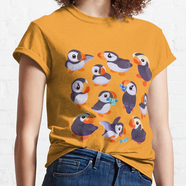 Item preview, Happy puffin - blue designed and sold by pikaole.