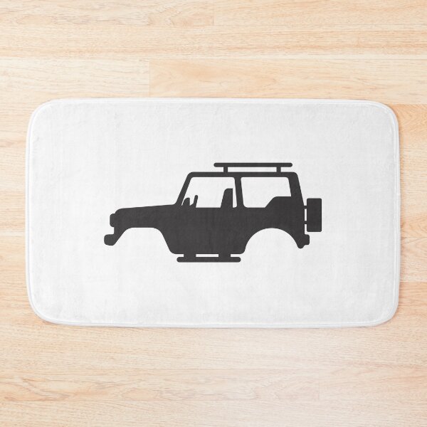 Item preview, Landy Defender 90 4x4 Offroad Silhouette - Black designed and sold by TravelCamel.