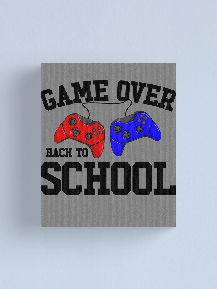 Imagen 1 de 3, Lienzo con la obra Game Over Back To School Funny Gamer Back To School Gear, diseñada y vendida por DynamicDesign.