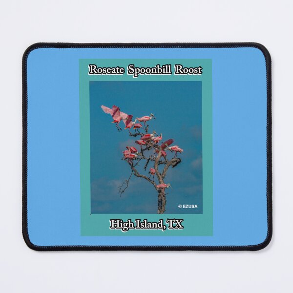 Item preview, Give Someone You Love The Bird: Roseate Spoonbill Roost, High Island Rookery At Claybottom Pond, High Island, Texas. designed and sold by MoreEZUSA-Here.