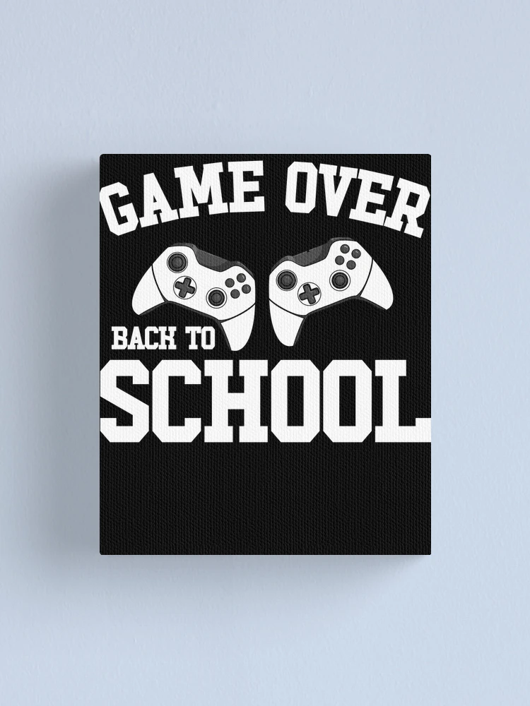 Imagen 1 de 3, Lienzo con la obra Game Over Back To School Funny Gamer Back To School Gear, diseñada y vendida por DynamicDesign.