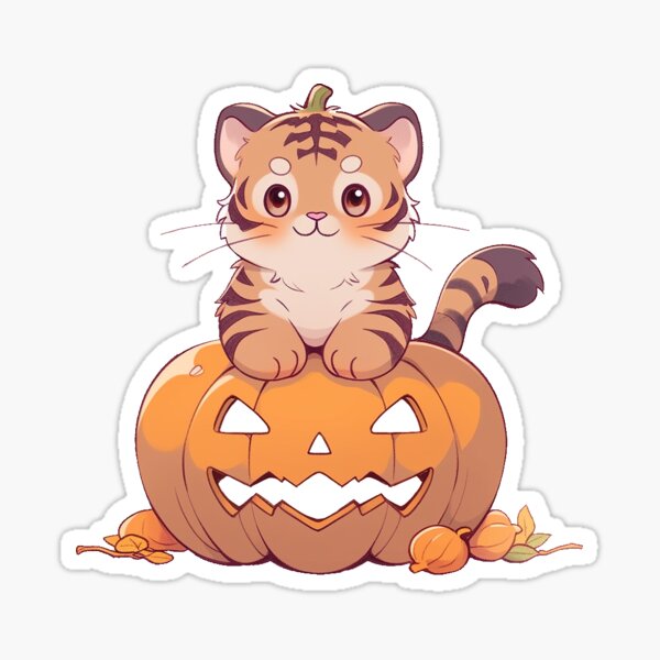 Item preview, Pumpkin Tiger designed and sold by Star-DustStudio.