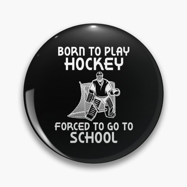 Item preview, Born To Play Hockey Forced To Go School Ice Hockey Christmas Gift designed and sold by TMelonShop.
