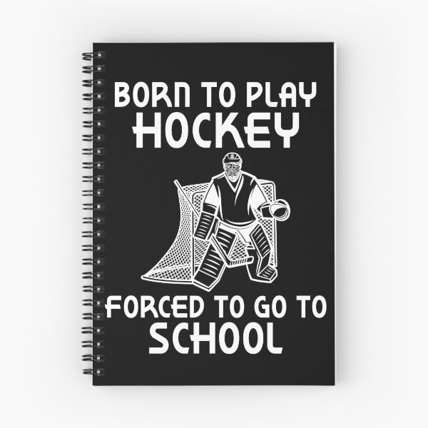 Item preview, Born To Play Hockey Forced To Go School Ice Hockey Christmas Gift designed and sold by TMelonShop.