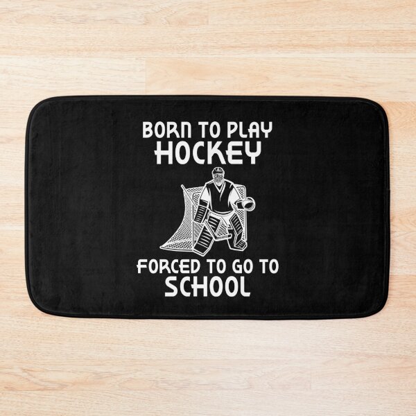 Item preview, Born To Play Hockey Forced To Go School Ice Hockey Christmas Gift designed and sold by TMelonShop.