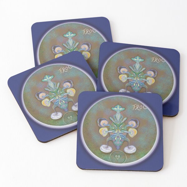 Item preview, frogs dance with magic mushrooms designed and sold by shimaart.