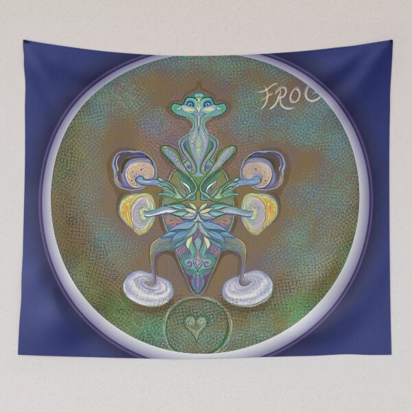 Item preview, frogs dance with magic mushrooms designed and sold by shimaart.