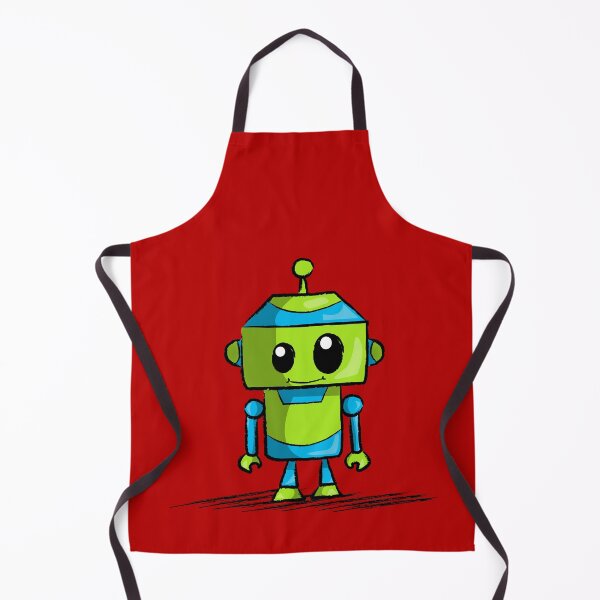 Item preview, Larry the Electric Blue & Lime Green Robot designed and sold by Fun Funky Designs.