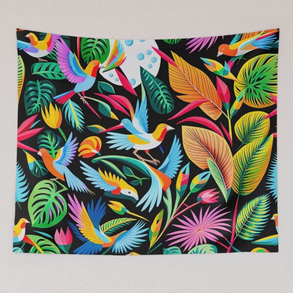 Item preview, Birds in tropical garden designed and sold by UllaSformat.