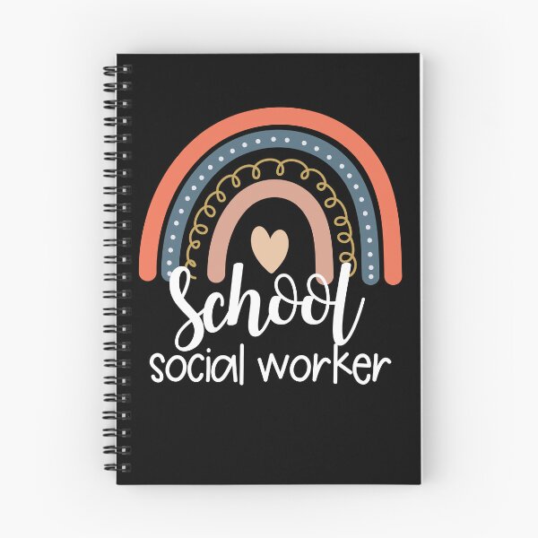 Item preview, School Social Worker Cute Boho Rainbow Retro Social Worker Gear designed and sold by DynamicDesign.