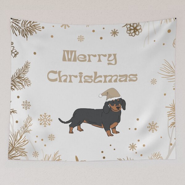 Item preview, Merry Christmas Santa Dachshund Dog designed and sold by SeasonalDogs.