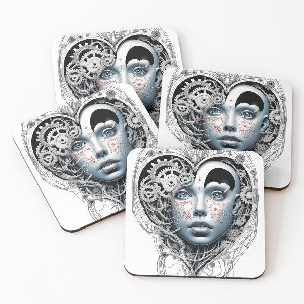 Item preview, Angelic face set inside a Heart designed and sold by Vibranta Studio.