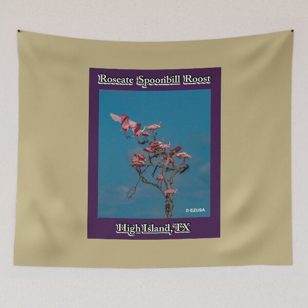 Item preview, The Perfect Gift For A Bird Lover: Roseate Spoonbill Roost, High Island Rookery At Claybottom Pond, High Island, Texas. designed and sold by MoreEZUSA-Here.