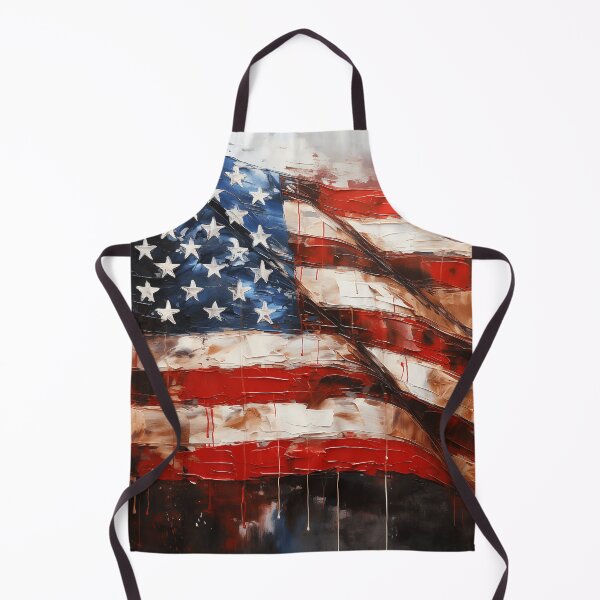 Item preview, American flag oil painting print designed and sold by dcrc.