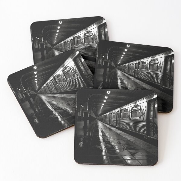 Item preview, new york subway station noir photography print designed and sold by dcrc.