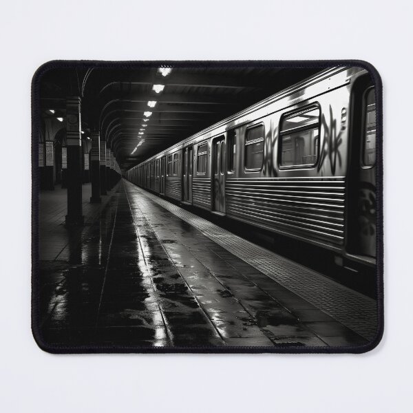Item preview, new york subway station noir photography print designed and sold by dcrc.