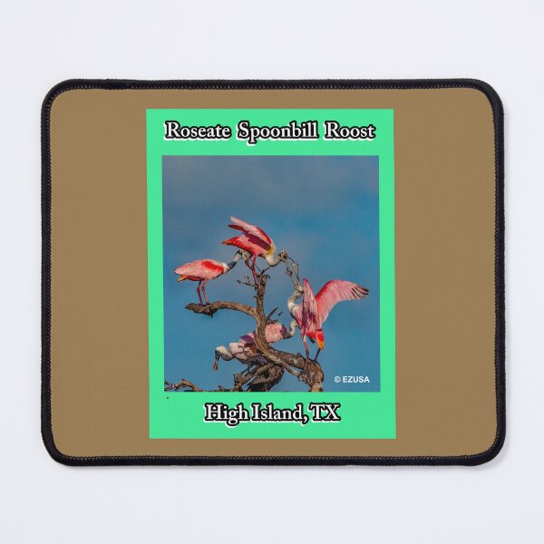 Item preview, Give The Bird To Your Lover: Roseate Spoonbill Roost, High Island Rookery At Claybottom Pond, High Island, Texas. designed and sold by MoreEZUSA-Here.