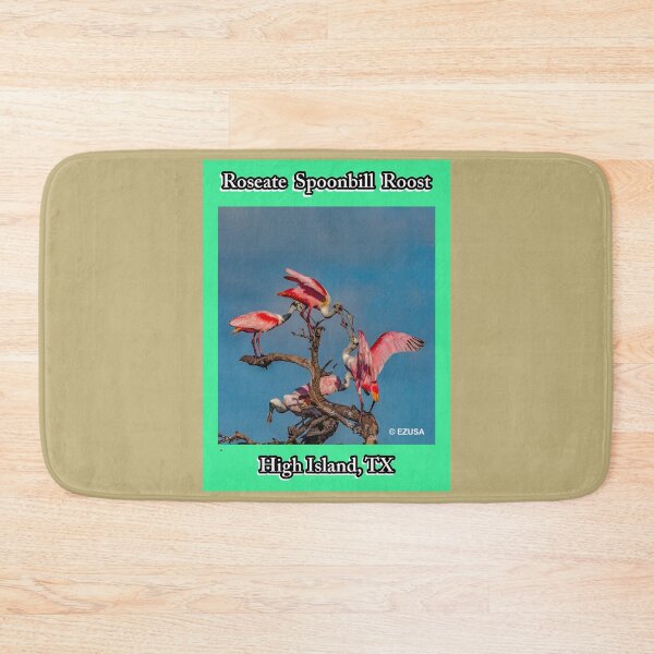 Item preview, Give The Bird To Your Lover: Roseate Spoonbill Roost, High Island Rookery At Claybottom Pond, High Island, Texas. designed and sold by MoreEZUSA-Here.
